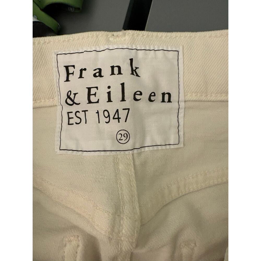 Frank & Eileen White Monaghan Frayed Hem Jeans Size 29 - Picture 2 of 9